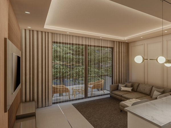 Luxury 1+1 Apartment with Pool in ALTINTAŞ