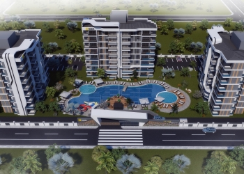 Luxury 1+1 Apartment with Mountain View in ALTINTAŞ