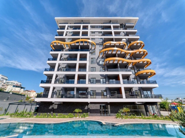 Modern Luxury 1+1 Apartment with Mountain View, Alanya