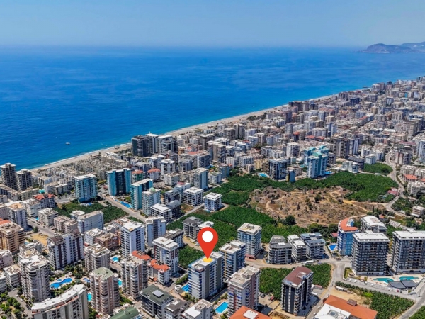 Luxury 2+1 Apartment with Mountain Views in Mahmutlar, Alanya