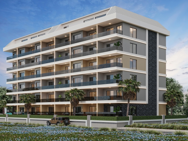 Luxury 1+1 Apartment with Mountain View in Mahmutlar, Alanya