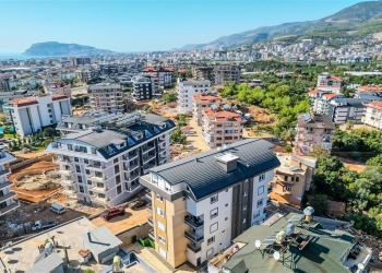 Stylish 1+1 Apartment with Mountain Views in Alanya Oba