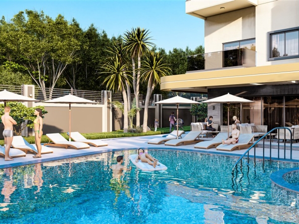 Luxurious 1+1 Apartment in Alanya, Mahmutlar