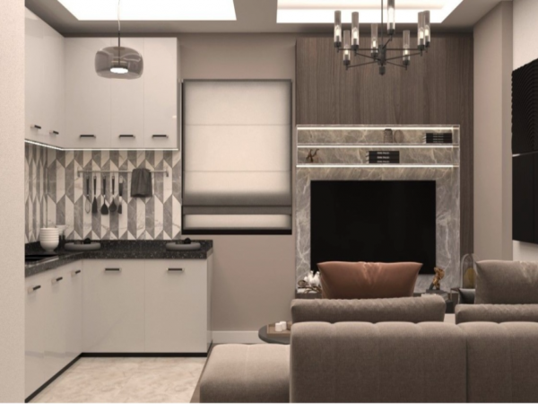 Luxury 1+1 Apartment with Sea View in Mersin-Limonlu
