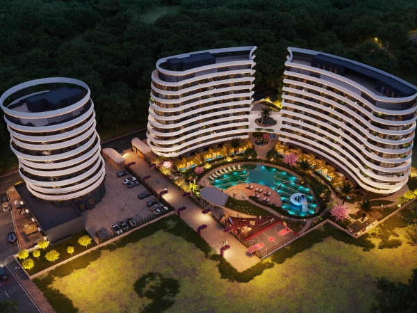 Mountain View 2+1 Garden Floor in Mezitli, Mersin